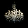 Casa Padrino Luxus Barock Kristall Kronleuchter Gold  120 x H. 105 cm - Prunkvolle Messing Kronleuchter mit b�hmischem Kristallglas - Barock M�bel - Edel & Prunkvoll