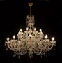 Casa Padrino Luxus Barock Kristall Kronleuchter Gold  130 x H. 110 cm - Prunkvolle Messing Kronleuchter mit b�hmischem Kristallglas - Barock M�bel - Edel & Prunkvoll 