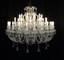 Casa Padrino Luxus Barock Kristall Kronleuchter Gold  140 x H. 110 cm - Prunkvolle Messing Kronleuchter mit b�hmischem Kristallglas - Barock M�bel - Edel & Prunkvoll