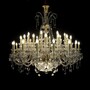 Casa Padrino Luxus Barock Kristall Kronleuchter Gold  140 x H. 120 cm - Prunkvolle Messing Kronleuchter mit b�hmischem Kristallglas - Barock M�bel - Edel & Prunkvoll