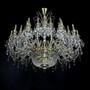 Casa Padrino Luxus Barock Kristall Kronleuchter Gold  140 x H. 120 cm - Prunkvolle Messing Kronleuchter mit b�hmischem Kristallglas - Barock M�bel - Edel & Prunkvoll