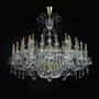 Casa Padrino Luxus Barock Kristall Kronleuchter Gold  140 x H. 120 cm - Prunkvolle Messing Kronleuchter mit b�hmischem Kristallglas - Barock M�bel - Edel & Prunkvoll