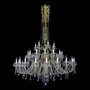 Casa Padrino Luxus Barock Kristall Kronleuchter Gold  154 x H. 250 cm - Prunkvolle Messing Kronleuchter mit b�hmischem Kristallglas - Barock M�bel - Edel & Prunkvoll