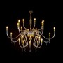 Casa Padrino Luxus Barock Kristall Kronleuchter Gold  160 x H. 140 cm - Prunkvolle Messing Kronleuchter mit b�hmischem Kristallglas - Barock M�bel - Edel & Prunkvoll