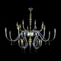 Casa Padrino Luxus Barock Kristall Kronleuchter Gold  160 x H. 140 cm - Prunkvolle Messing Kronleuchter mit b�hmischem Kristallglas - Barock M�bel - Edel & Prunkvoll