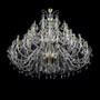 Casa Padrino Luxus Barock Kristall Kronleuchter Gold  160 x H. 160 cm - Prunkvolle Messing Kronleuchter mit b�hmischem Kristallglas - Barock M�bel - Edel & Prunkvoll