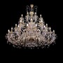 Casa Padrino Luxus Barock Kristall Kronleuchter Gold  160 x H. 160 cm - Prunkvolle Messing Kronleuchter mit b�hmischem Kristallglas - Barock M�bel - Edel & Prunkvoll