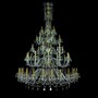 Casa Padrino Luxus Barock Kristall Kronleuchter Gold  170 x H. 235 cm - Prunkvolle Messing Kronleuchter mit b�hmischem Kristallglas - Barock M�bel - Edel & Prunkvoll