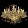 Casa Padrino Luxus Barock Kristall Kronleuchter Gold  180 x H. 150 cm - Prunkvolle Messing Kronleuchter mit b�hmischem Kristallglas - Barock M�bel - Edel & Prunkvoll