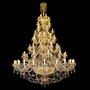 Casa Padrino Luxus Barock Kristall Kronleuchter Gold  200 x H. 315 cm - Prunkvolle Messing Kronleuchter mit b�hmischem Kristallglas - Barock M�bel - Edel & Prunkvoll