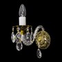Casa Padrino Luxus Barock Kristall Kronleuchter Gold  22 x H. 22 cm - Prunkvolle Messing Kronleuchter mit b�hmischem Kristallglas - Barock M�bel - Edel & Prunkvoll
