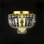 Casa Padrino Luxus Barock Kristall Kronleuchter Gold  25 x H. 15 cm - Prunkvolle Messing Kronleuchter mit b�hmischem Kristallglas - Barock M�bel - Edel & Prunkvoll
