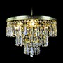 Casa Padrino Luxus Barock Kristall Kronleuchter Gold  30 x H. 25 cm - Prunkvolle Messing Kronleuchter mit b�hmischem Kristallglas - Barock M�bel - Edel & Prunkvoll