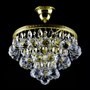 Casa Padrino Luxus Barock Kristall Kronleuchter Gold  30 x H. 35 cm - Prunkvolle Messing Kronleuchter mit b�hmischem Kristallglas - Barock M�bel - Edel & Prunkvoll 