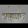 Casa Padrino Luxus Barock Kristall Kronleuchter Gold  35 x H. 200 cm - Prunkvoller Messing Kronleuchter mit b�hmischem Kristallglas - Barock M�bel - Edel & Prunkvoll