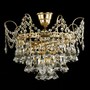 Casa Padrino Luxus Barock Kristall Kronleuchter Gold  40 x H. 26 cm - Prunkvolle Messing Kronleuchter mit b�hmischem Kristallglas - Barock M�bel - Edel & Prunkvoll 