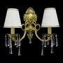 Casa Padrino Luxus Barock Kristall Kronleuchter Gold  40 x H. 38 cm - Prunkvolle Messing Kronleuchter mit b�hmischem Kristallglas - Barock M�bel - Edel & Prunkvoll