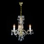 Casa Padrino Luxus Barock Kristall Kronleuchter Gold  40 x H. 52 cm - Prunkvolle Messing Kronleuchter mit b�hmischem Kristallglas - Barock M�bel - Edel & Prunkvoll
