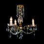Casa Padrino Luxus Barock Kristall Kronleuchter Gold  43 x H. 54 cm - Prunkvolle Messing Kronleuchter mit b�hmischem Kristallglas - Barock M�bel - Edel & Prunkvoll
