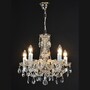 Casa Padrino Luxus Barock Kristall Kronleuchter Gold  46 x H. 44 cm - Prunkvolle Messing Kronleuchter mit b�hmischem Kristallglas - Barock M�bel - Edel & Prunkvoll