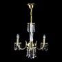 Casa Padrino Luxus Barock Kristall Kronleuchter Gold  46 x H. 47 cm - Prunkvolle Messing Kronleuchter mit b�hmischem Kristallglas - Barock M�bel - Edel & Prunkvoll