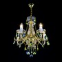 Casa Padrino Luxus Barock Kristall Kronleuchter Gold  50 x H. 50 cm - Prunkvolle Messing Kronleuchter mit b�hmischem Kristallglas - Barock M�bel - Edel & Prunkvoll