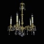 Casa Padrino Luxus Barock Kristall Kronleuchter Gold  50 x H. 68 cm - Prunkvolle Messing Kronleuchter mit b�hmischem Kristallglas - Barock M�bel - Edel & Prunkvoll