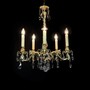 Casa Padrino Luxus Barock Kristall Kronleuchter Gold  50 x H. 68 cm - Prunkvolle Messing Kronleuchter mit b�hmischem Kristallglas - Barock M�bel - Edel & Prunkvoll