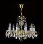 Casa Padrino Luxus Barock Kristall Kronleuchter Gold  52 x H. 35 cm - Prunkvolle Messing Kronleuchter mit b�hmischem Kristallglas - Barock M�bel - Edel & Prunkvoll