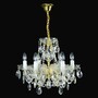 Casa Padrino Luxus Barock Kristall Kronleuchter Gold  52 x H. 40 cm - Prunkvolle Messing Kronleuchter mit b�hmischem Kristallglas - Barock M�bel - Edel & Prunkvoll