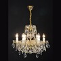 Casa Padrino Luxus Barock Kristall Kronleuchter Gold  52 x H. 40 cm - Prunkvolle Messing Kronleuchter mit b�hmischem Kristallglas - Barock M�bel - Edel & Prunkvoll