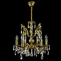 Casa Padrino Luxus Barock Kristall Kronleuchter Gold  53 x H. 52 cm - Prunkvolle Messing Kronleuchter mit b�hmischem Kristallglas - Barock M�bel - Edel & Prunkvoll
