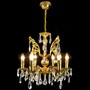 Casa Padrino Luxus Barock Kristall Kronleuchter Gold  53 x H. 52 cm - Prunkvolle Messing Kronleuchter mit b�hmischem Kristallglas - Barock M�bel - Edel & Prunkvoll