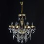 Casa Padrino Luxus Barock Kristall Kronleuchter Gold  53 x H. 58 cm - Prunkvolle Messing Kronleuchter mit b�hmischem Kristallglas - Barock M�bel - Edel & Prunkvoll