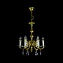 Casa Padrino Luxus Barock Kristall Kronleuchter Gold  53 x H. 60 cm - Prunkvolle Messing Kronleuchter mit b�hmischem Kristallglas - Barock M�bel - Edel & Prunkvoll