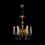 Casa Padrino Luxus Barock Kristall Kronleuchter Gold  53 x H. 60 cm - Prunkvolle Messing Kronleuchter mit b�hmischem Kristallglas - Barock M�bel - Edel & Prunkvoll