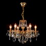Casa Padrino Luxus Barock Kristall Kronleuchter Gold  54 x H. 39 cm - Prunkvolle Messing Kronleuchter mit b�hmischem Kristallglas - Barock M�bel - Edel & Prunkvoll