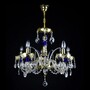 Casa Padrino Luxus Barock Kristall Kronleuchter Gold  54 x H. 52 cm - Prunkvolle Messing Kronleuchter mit b�hmischem Kristallglas - Barock M�bel - Edel & Prunkvoll 