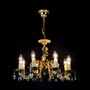 Casa Padrino Luxus Barock Kristall Kronleuchter Gold  55 x H. 36 cm - Prunkvolle Messing Kronleuchter mit b�hmischem Kristallglas - Barock M�bel - Edel & Prunkvoll
