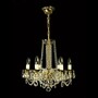 Casa Padrino Luxus Barock Kristall Kronleuchter Gold  55 x H. 50 cm - Prunkvolle Messing Kronleuchter mit b�hmischem Kristallglas - Barock M�bel - Edel & Prunkvoll 