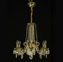 Casa Padrino Luxus Barock Kristall Kronleuchter Gold  55 x H. 50 cm - Prunkvolle Messing Kronleuchter mit b�hmischem Kristallglas - Barock M�bel - Edel & Prunkvoll