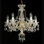Casa Padrino Luxus Barock Kristall Kronleuchter Gold  55 x H. 55 cm - Prunkvolle Messing Kronleuchter mit b�hmischem Kristallglas - Barock M�bel - Edel & Prunkvoll