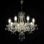 Casa Padrino Luxus Barock Kristall Kronleuchter Gold  55 x H. 57 cm - Prunkvolle Messing Kronleuchter mit b�hmischem Kristallglas - Barock M�bel - Edel & Prunkvoll