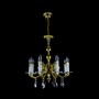 Casa Padrino Luxus Barock Kristall Kronleuchter Gold  55 x H. 60 cm - Prunkvolle Messing Kronleuchter mit b�hmischem Kristallglas - Barock M�bel - Edel & Prunkvoll