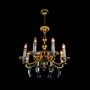 Casa Padrino Luxus Barock Kristall Kronleuchter Gold  55 x H. 60 cm - Prunkvolle Messing Kronleuchter mit b�hmischem Kristallglas - Barock M�bel - Edel & Prunkvoll