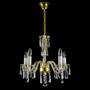 Casa Padrino Luxus Barock Kristall Kronleuchter Gold  56 x H. 50 cm - Prunkvolle Messing Kronleuchter mit b�hmischem Kristallglas - Barock M�bel - Edel & Prunkvoll