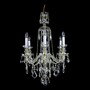 Casa Padrino Luxus Barock Kristall Kronleuchter Gold  56 x H. 87 cm - Prunkvolle Messing Kronleuchter mit b�hmischem Kristallglas - Barock M�bel - Edel & Prunkvoll