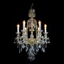 Casa Padrino Luxus Barock Kristall Kronleuchter Gold  56 x H. 87 cm - Prunkvolle Messing Kronleuchter mit b�hmischem Kristallglas - Barock M�bel - Edel & Prunkvoll
