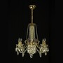 Casa Padrino Luxus Barock Kristall Kronleuchter Gold  58 x H. 40 cm - Prunkvolle Messing Kronleuchter mit b�hmischem Kristallglas - Barock M�bel - Edel & Prunkvoll 