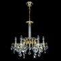 Casa Padrino Luxus Barock Kristall Kronleuchter Gold  58 x H. 50 cm - Prunkvolle Messing Kronleuchter mit b�hmischem Kristallglas - Barock M�bel - Edel & Prunkvoll